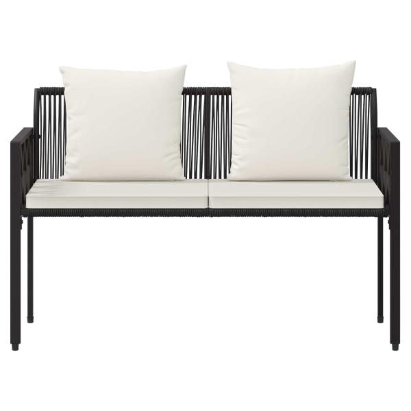 Bänke für Outdoor 2 -Seater 116 x 56 x 75 cm Poly-Rattan
