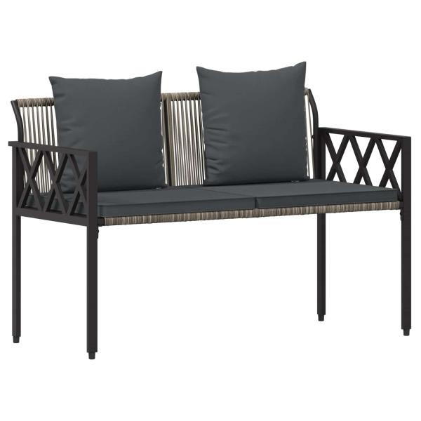Bänke für Outdoor 2 -Seater 116 x 56 x 75 cm Poly-Rattan