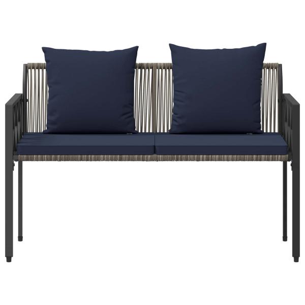 Bänke für Outdoor 2 -Seater 116 x 56 x 75 cm Poly-Rattan