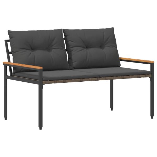 Gartenmöbel-Set 4 Stk. Dunkelgrau Poly-Rattan