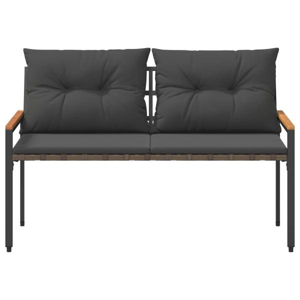 Bank Outdoor 2 -Seater 116 x 67,5 x 72 cm Poly-Rattan