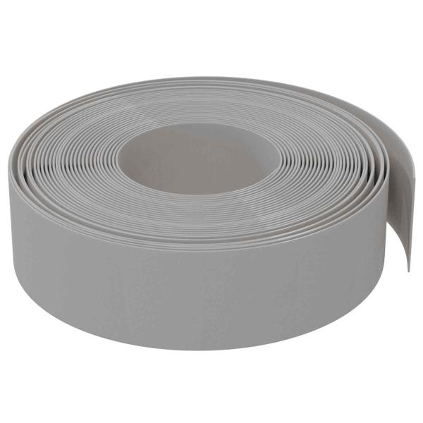 Gartenumrandung 25 m 15 cm PE Grau