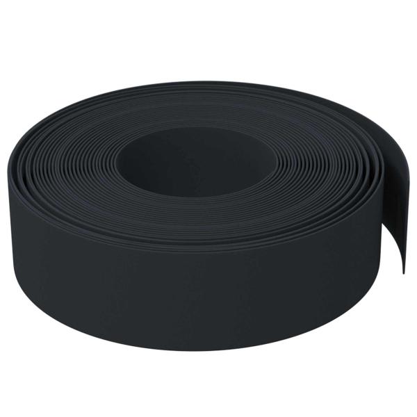 Gartenumrandung 25 m 15 cm PE Schwarz