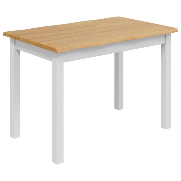 Esstisch EKAI Weiß 112 x 70 x 76,5 cm Massives Kiefernholz