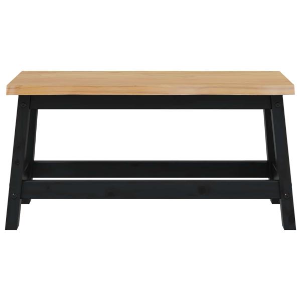 Esstischbank EKAI Schwarz 91,5 x 29 x 45,5 cm