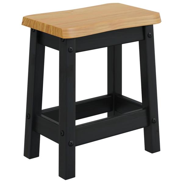Barhocker EKAI 2 Stk. Schwarz 40 x 29 x 45,5 cm