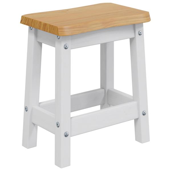 Barhocker EKAI 2 Stk. Weiß 40 x 29 x 45,5 cm