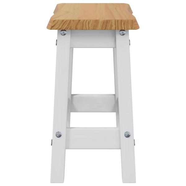 Barhocker EKAI 2 Stk. Weiß 40 x 29 x 45,5 cm