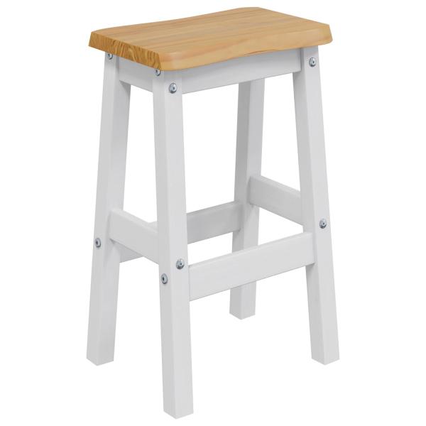 Hoher Barhocker EKAI 2 Stk. Weiß 40 x 29 x 63 cm