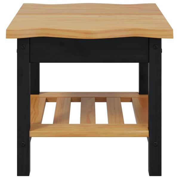 Beistelltisch mit Regal EKAI Schwarz 50 x 50 x 45,5 cm