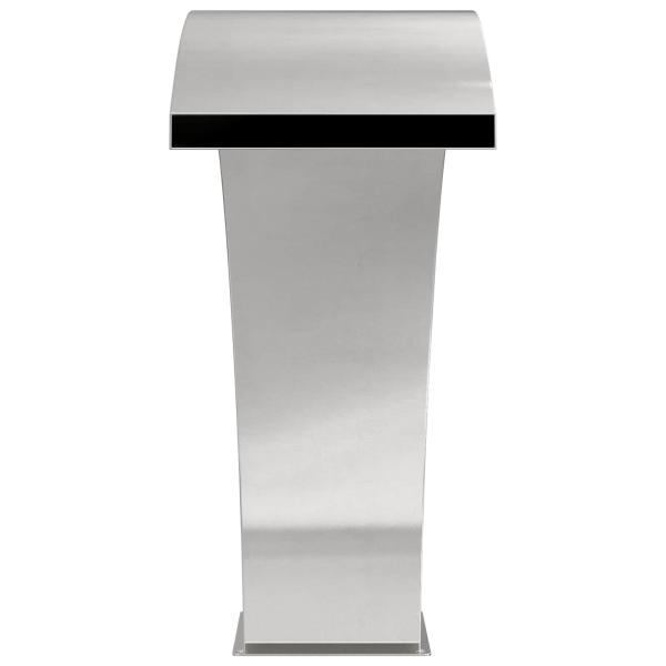 Poolbrunnen Edelstahl 60 x 30 x 70 cm Silber