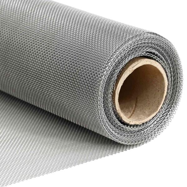 Mesh Bildschirm 20 x 2000 cm 20 Mesh Edelstahl 201 Silber