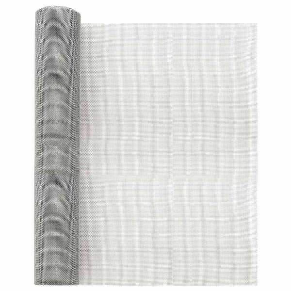 ARDEBO.de - Mesh Bildschirm 40 x 500 cm 20 Mesh Edelstahl 201 Silber