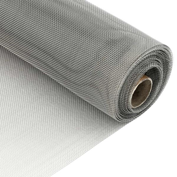 Mesh Bildschirm 40 x 500 cm 20 Mesh Edelstahl 201 Silber