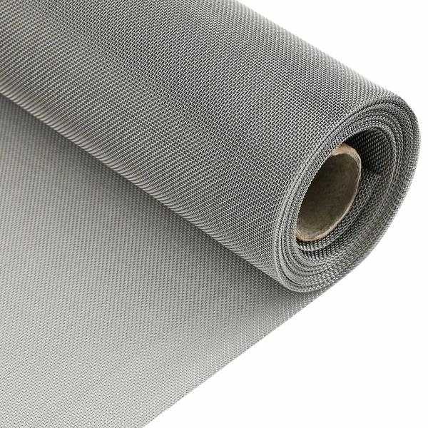 Mesh Bildschirm 80 x 500 cm 30 Mesh Edelstahl 201 Silber