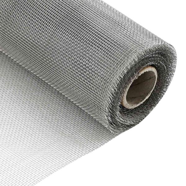 Drahtgeflecht 60 x 500 cm 18 Mesh Edelstahl 304 Silber