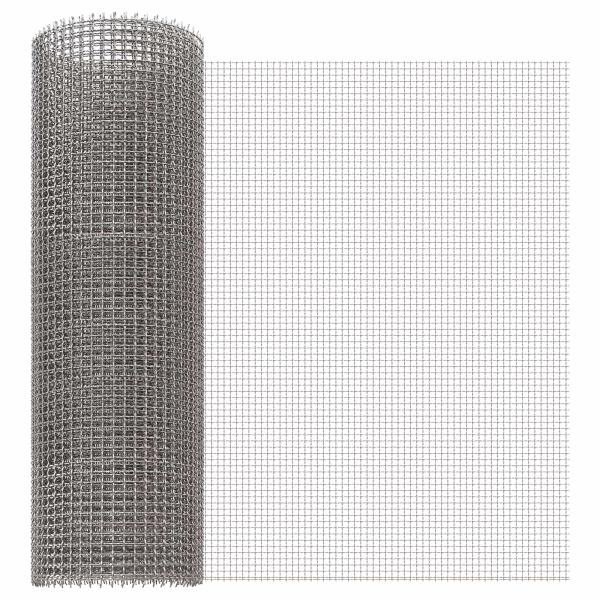 ARDEBO.de - Mesh Bildschirm 40 x 1000 cm 3 Mesh Edelstahl 201 Silber