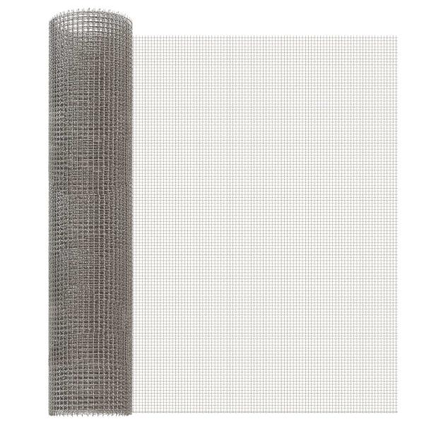 ARDEBO.de - Mesh Bildschirm 60 x 200 cm 3 Mesh Edelstahl 201 Silber
