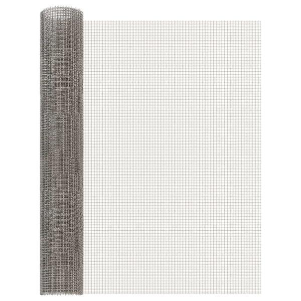 ARDEBO.de - Mesh Bildschirm 80 x 200 cm 3 Mesh Edelstahl 201 Silber