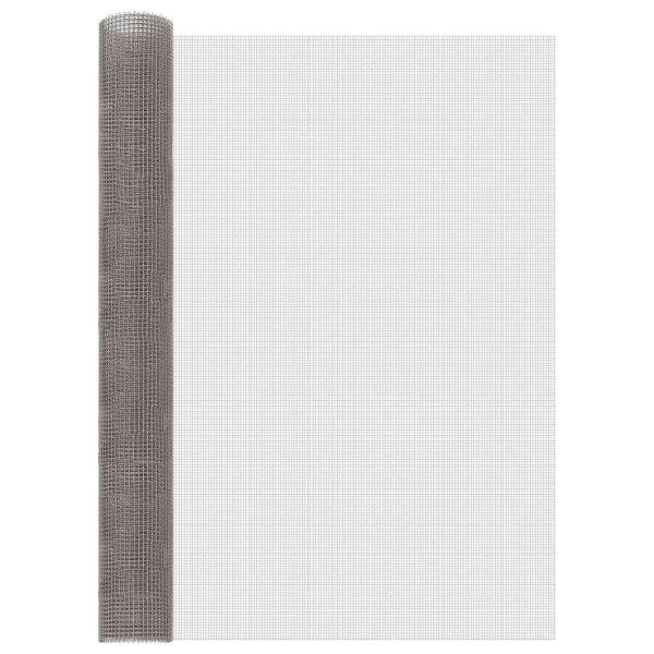 ARDEBO.de - Mesh Bildschirm 100 x 200 cm 3 Mesh Edelstahl 201 Silber