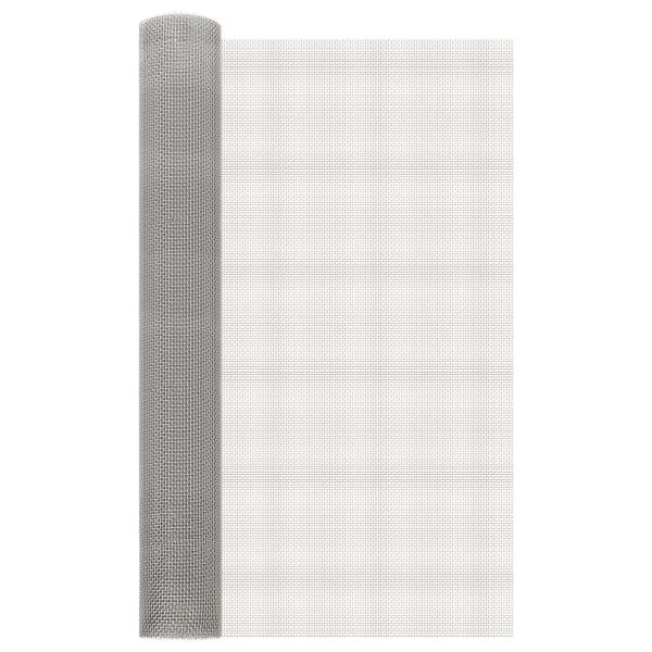 ARDEBO.de - Mesh Bildschirm 80 x 200 cm 6 Mesh Edelstahl 201 Silber