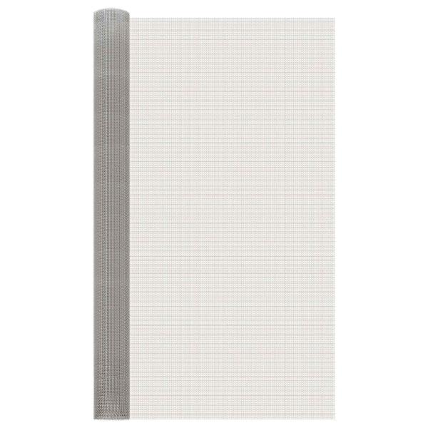 ARDEBO.de - Mesh Bildschirm 6 Mesh 120 x 1000 cm Edelstahl 201 Silber