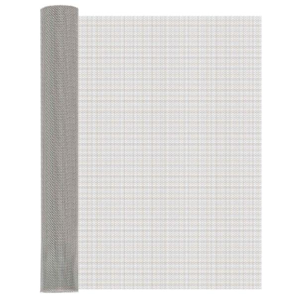 ARDEBO.de - Mesh Bildschirm 80 x 1000 cm 8 Mesh Edelstahl 201 Silber