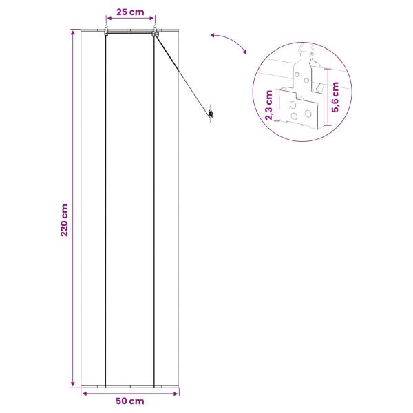 Rollo Natur 50 x 220 cm Bambus