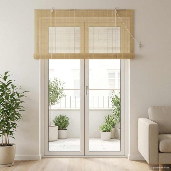 ARDEBO.de - Rollo Natur 130 x 220 cm Bambus