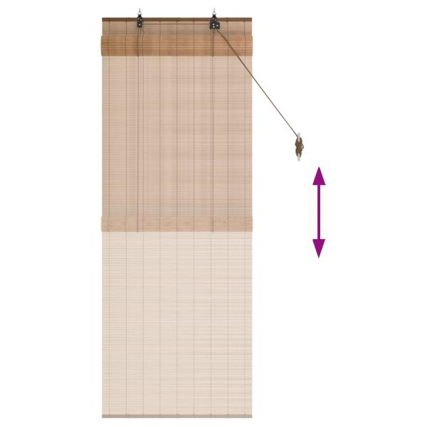 Rollo Braun 50 x 160 cm Bambus