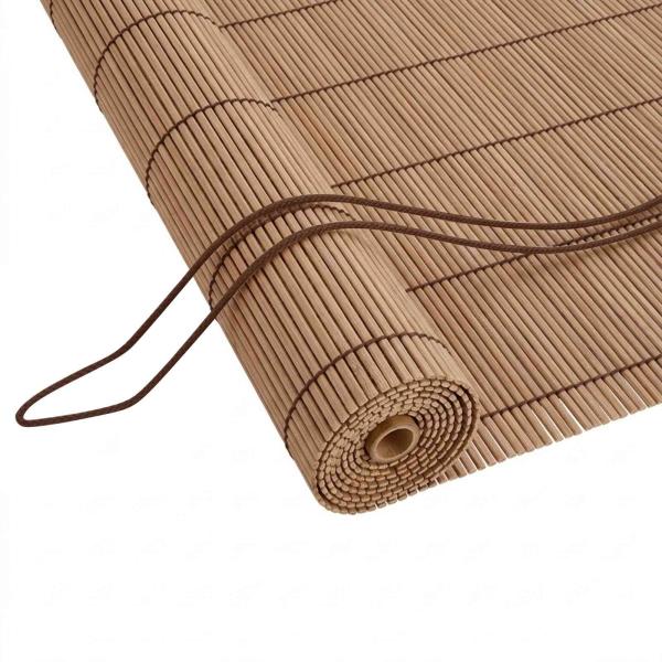 Rollo Braun 130 x 160 cm Bambus