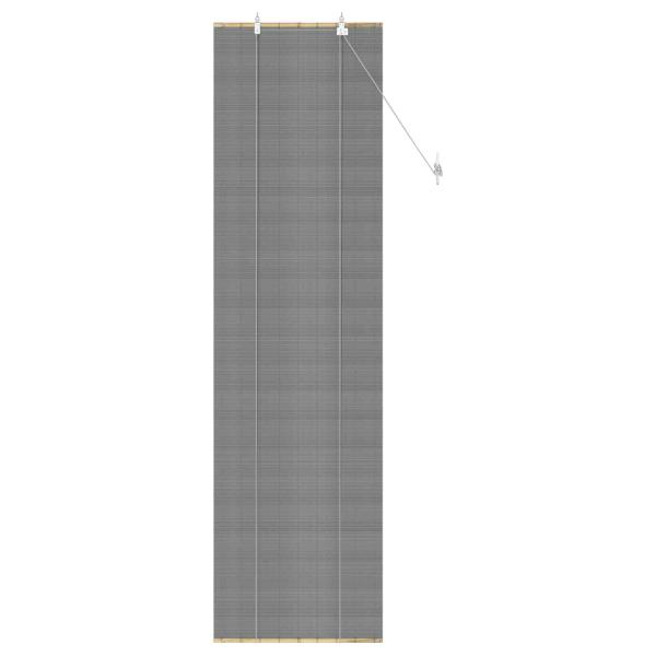 Rollo Grau 40 x 220 cm Bambus