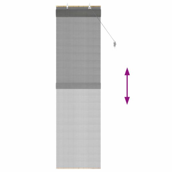 Rollo Grau 70 x 220 cm Bambus