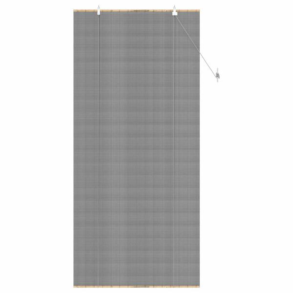 Rollo Grau 90 x 220 cm Bambus