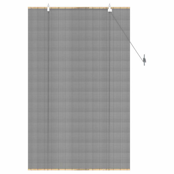 Rollo Grau 100 x 160 cm Bambus
