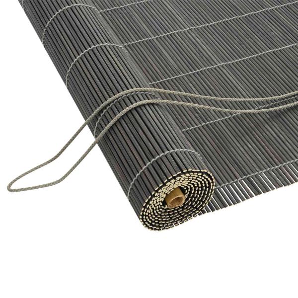 Rollo Grau 140 x 160 cm Bambus