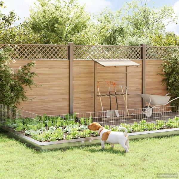 ARDEBO.de - Gartenzaun mit Pfählen 24 stk. 95 x 50 cm Verzinkter Stahl