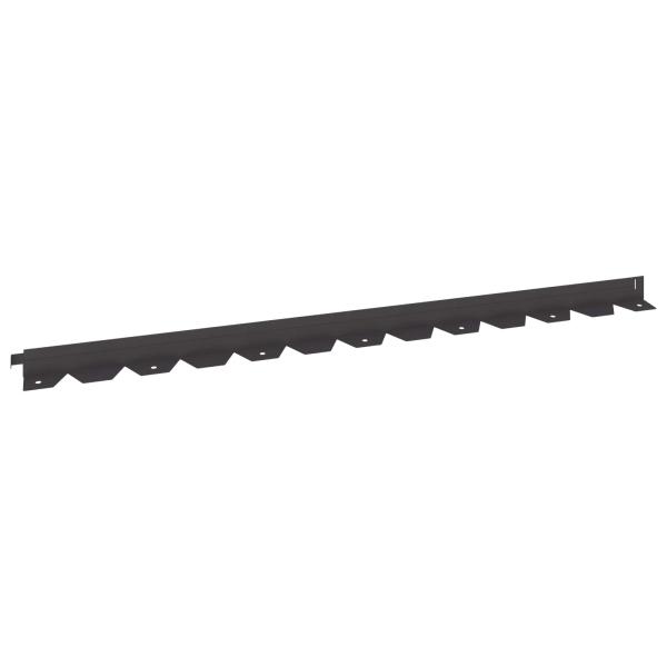 Raseneinfassung 20 stk. 102 x 4 x 4 cm Stahl Schwarz