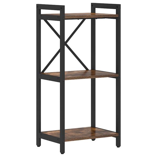 ARDEBO.de - Bücherregal 40 x 30 x 85 cm Holzwerkstoff Geräucherte Eiche