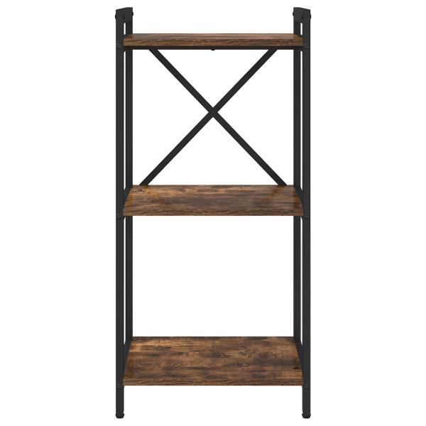 Bücherregal 40 x 30 x 85 cm Holzwerkstoff Geräucherte Eiche