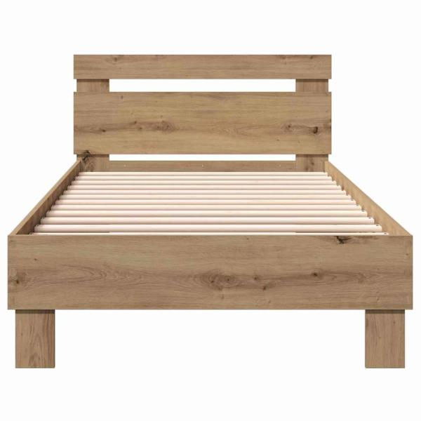 Bettrahmen Artisan-Eiche 203 x 95 x 70 cm Holzwerkstoff