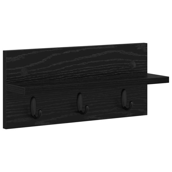 Wandmontierter nachttisch Wandhalterung Schwarz Eichen-Optik