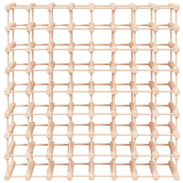 Weinregal für 72 Flaschen 90,5x23x90,5 cm Massivholz Kiefer
