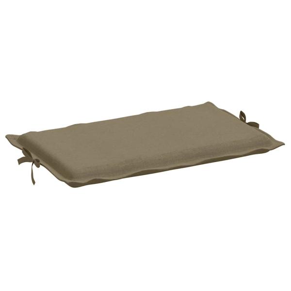 Sonnenliegen-Auflage Melange Taupe 186x58x4 cm Stoff