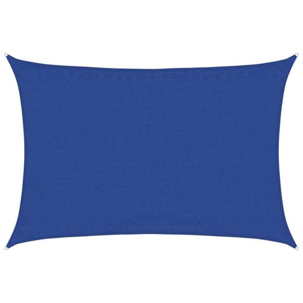 Sonnensegel 160 g/m² Rechteckig Blau 3,5x5 m HDPE