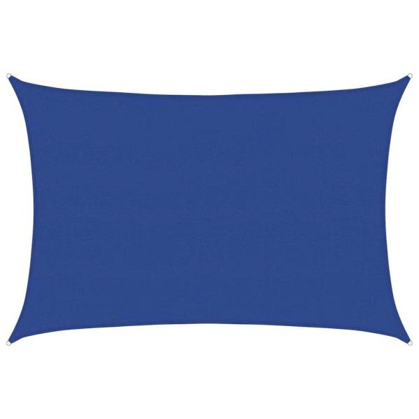 Sonnensegel 160 g/m² Rechteckig Blau 5x7 m HDPE
