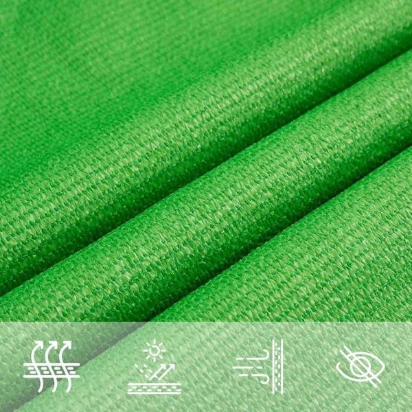 Sonnensegel 160 g/m² Hellgrün 3x4,5 m HDPE
