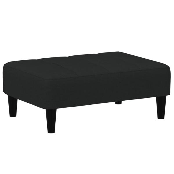 Fußhocker Schwarz 77x55x31 cm Samt