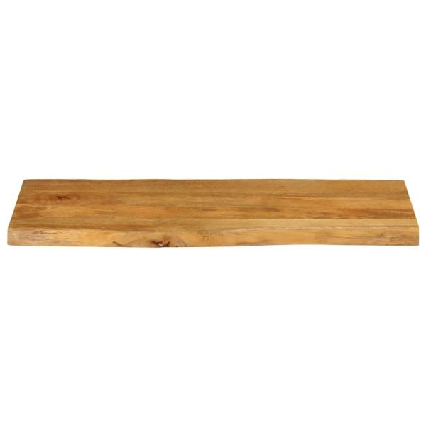 Tischplatte mit Baumkante 80x40x3,8 cm Massivholz Mango