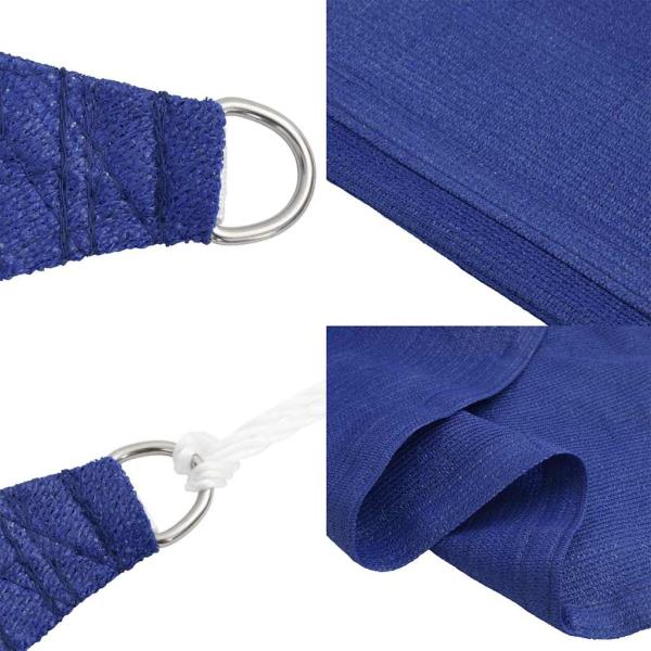 Sonnensegel 160 g/m² Blau 3x3x4,2 m HDPE